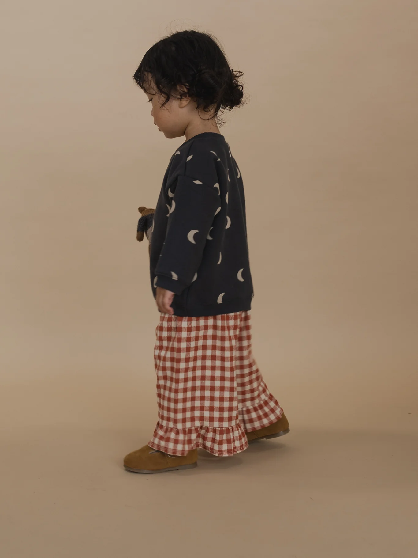 Paprika Gingham Frill Culottes - Image 4