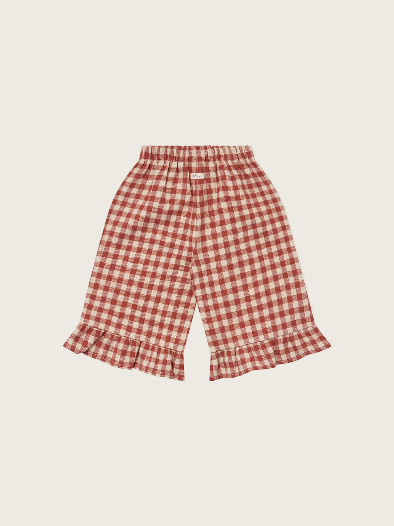 Paprika Gingham Frill Culottes - Image 5